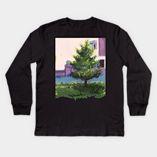 Oil painting Kids Long Sleeve T-Shirt